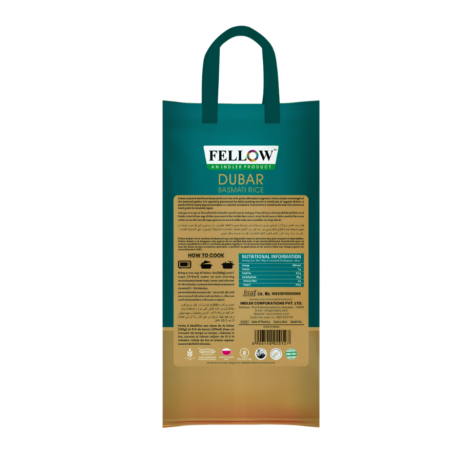 Fellow Dubar Basmati Rice – Aged Basmati Rice, 10 kg