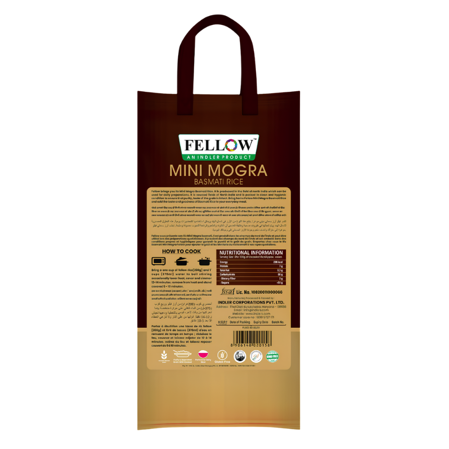 Fellow Mini Mogra Basmati Rice – Aged Basmati Rice, 10 kg